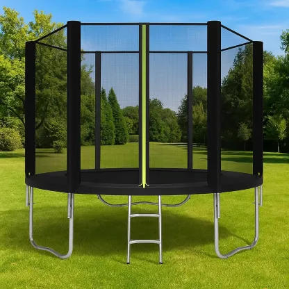 Trampoline avec Filet de Sécurité et Échelle - Rond - 366 cm