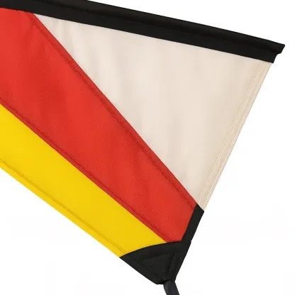 Cerfs-volants delta 110x220 cm jaune rouge blanc nylon avec armature fibre de verre