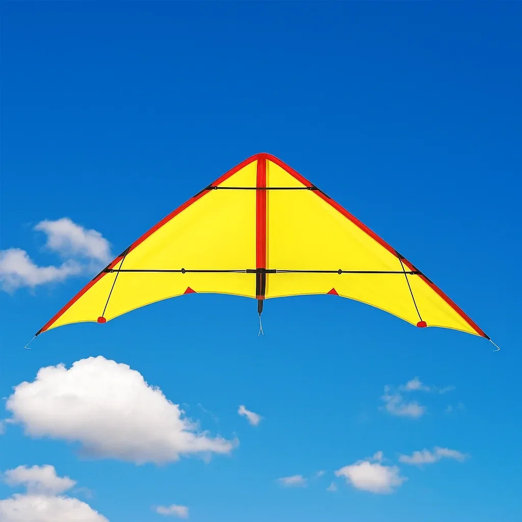 Cerfs-volants Triangulaire 150x70 cm Jaune/Rouge/Noir Polyester