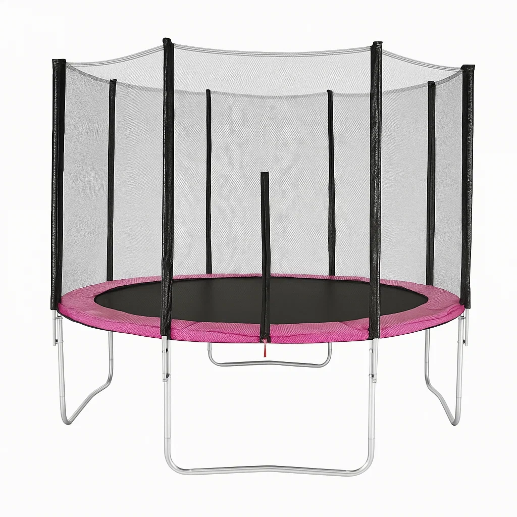 Trampolines 305x250 cm noir/rose