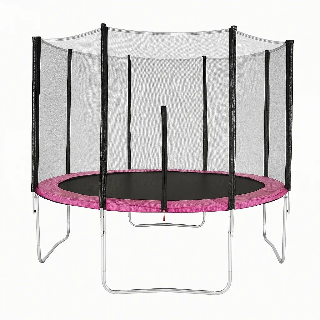 Trampolines 305x250 cm noir/rose