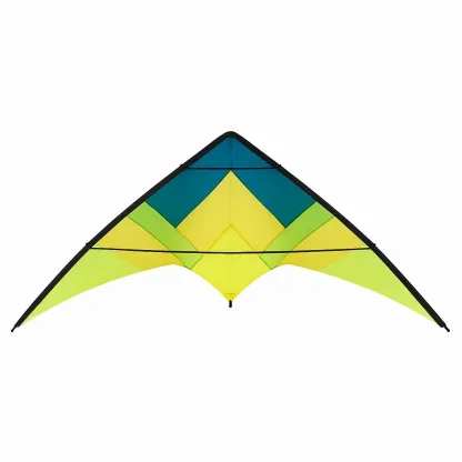 Cerfs-volants 140x90 cm Triangulaire Bleu/Jaune/Vert Polyester