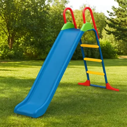 Toboggan bleu / rouge / jaune / vert 3-8 ans 2 m