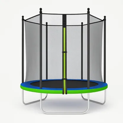 Trampolines 183x200 Noir/Bleu/Vert structure acier