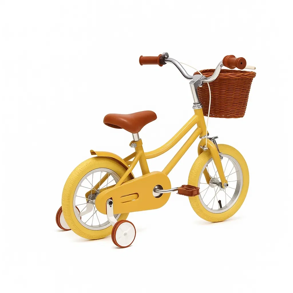 Vélos enfant 14 pouces jaune pour 3 à 6 ans