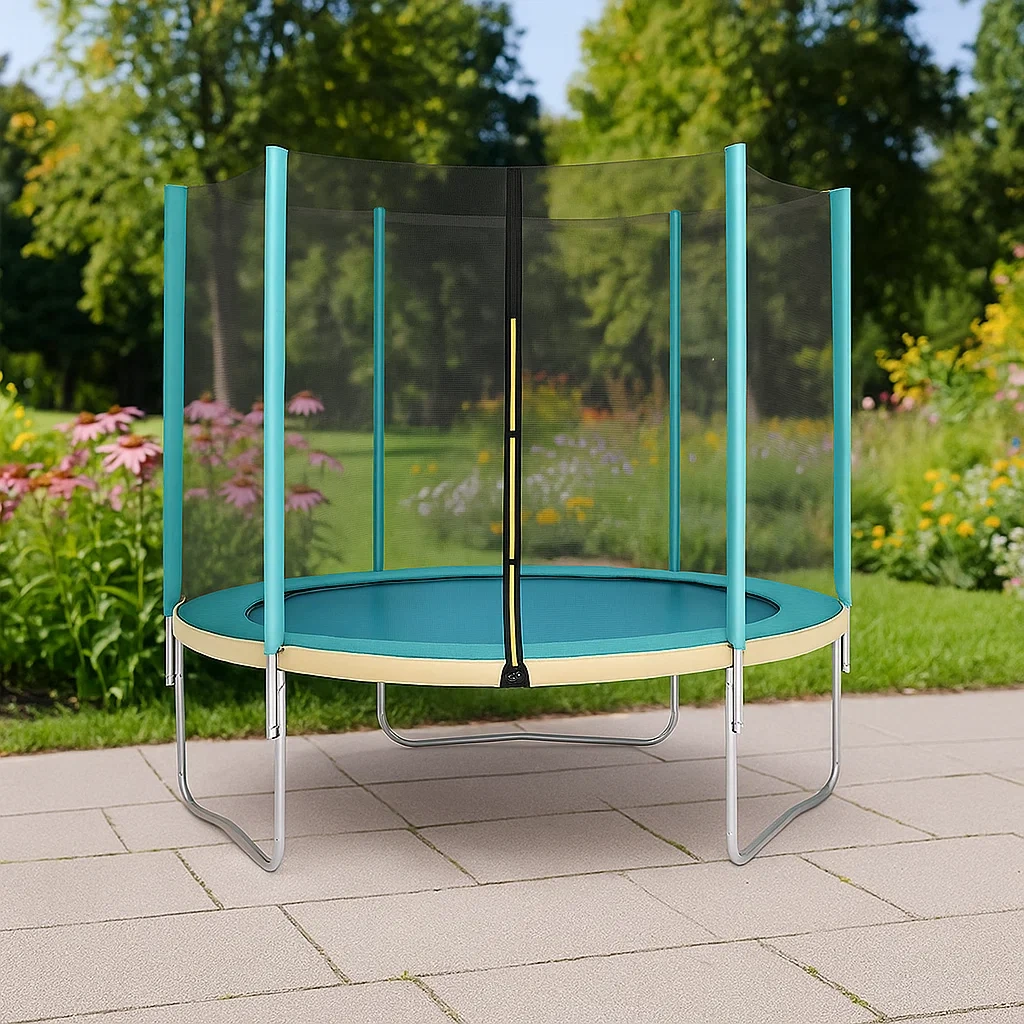 Trampolines rond 244x250 bleu turquoise