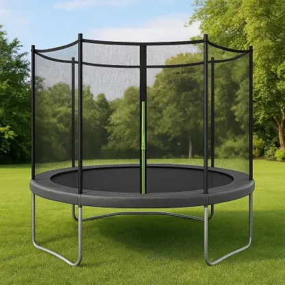Trampoline Premium avec Filet de Sécurité - Rond - 244 cm