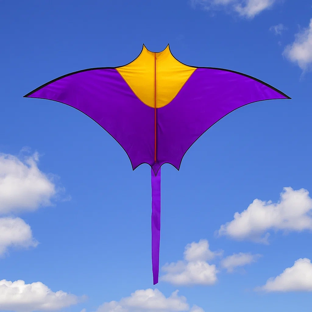 Cerfs-volants chauve-souris 140x95 cm violet/jaune polyester