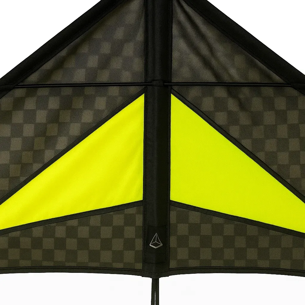 Cerfs-volants Triangulaire 150x80 cm Noir/Jaune Polyester
