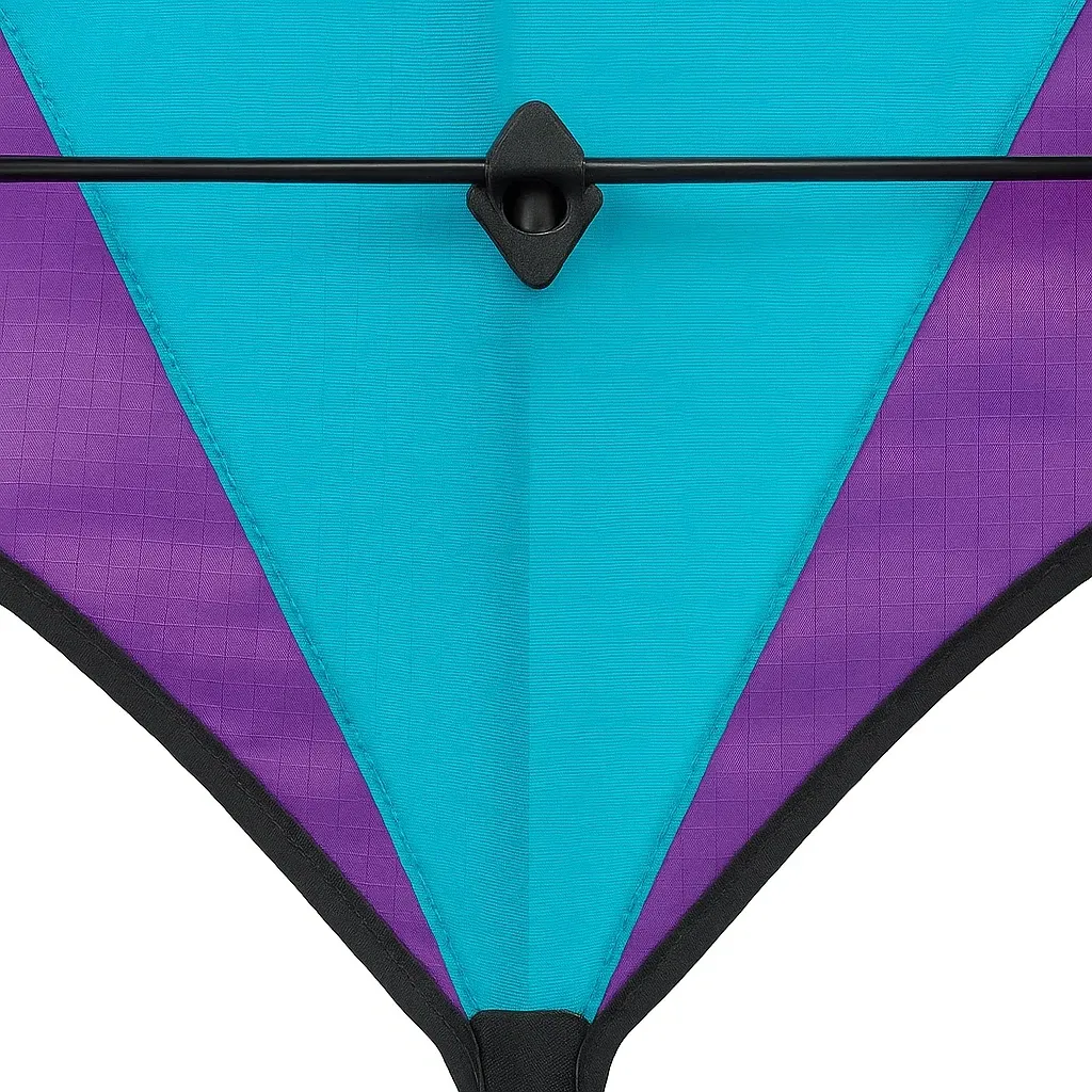 Cerfs-volants Triangulaire 140x70 cm Violet/Turquoise Polyester