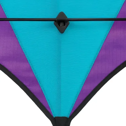 Cerfs-volants Triangulaire 140x70 cm Violet/Turquoise Polyester