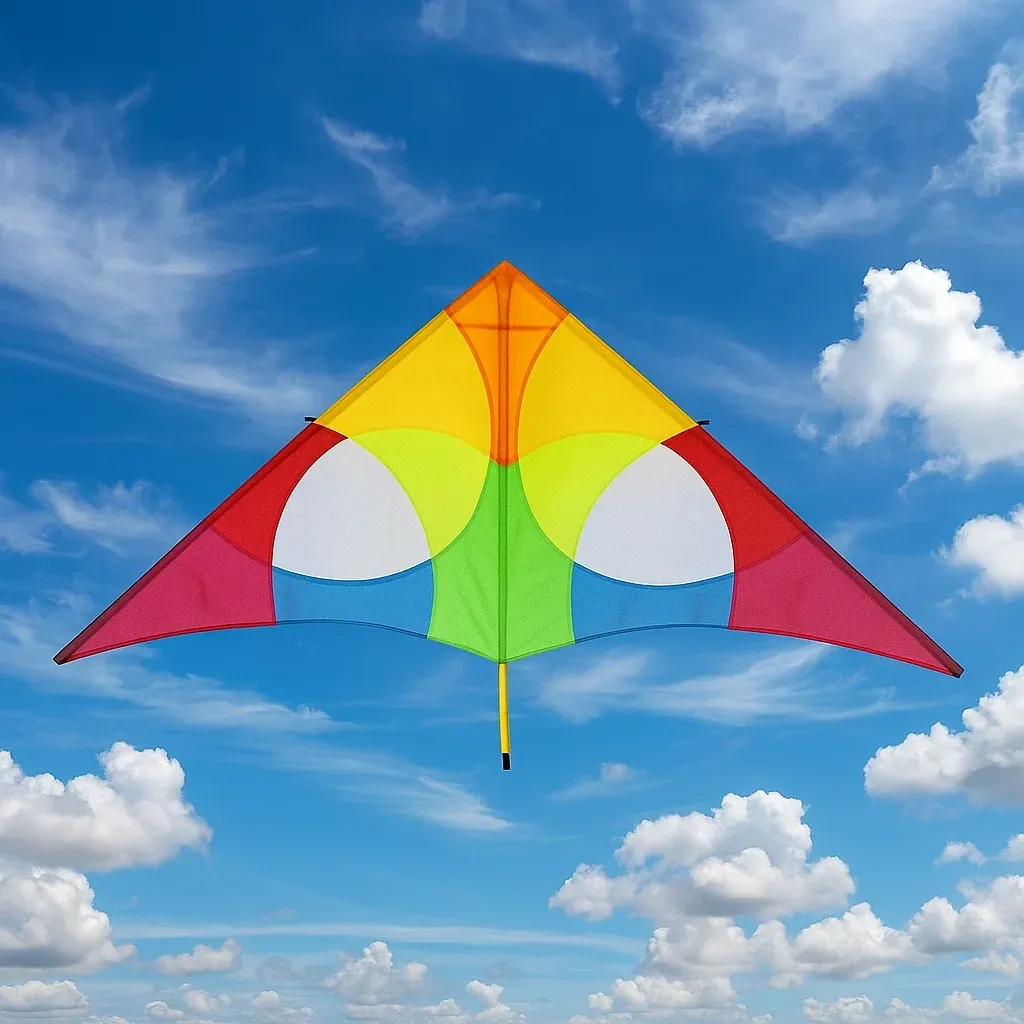 Cerfs-volants triangulaire 125x70 cm multicolore polyester