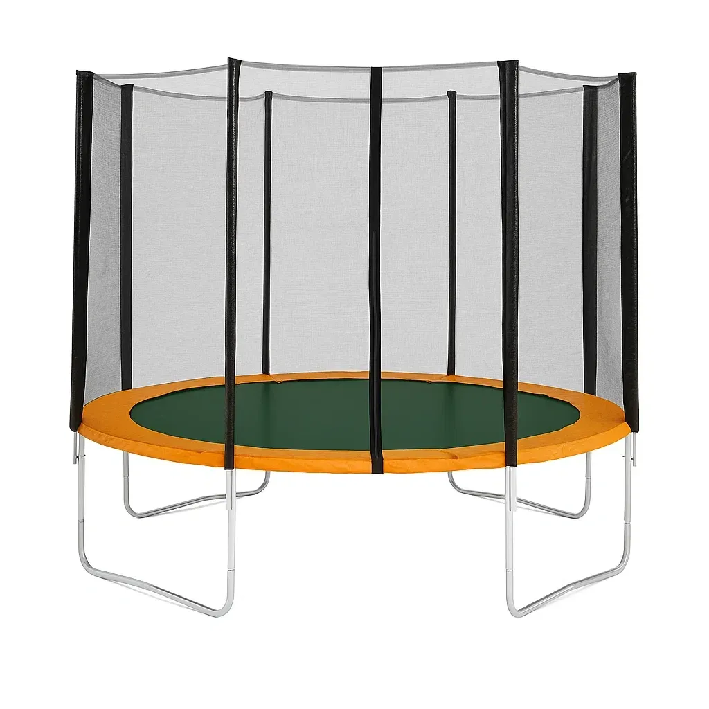 Trampolines 305x305x290 cm, Noir/Orange, Métal