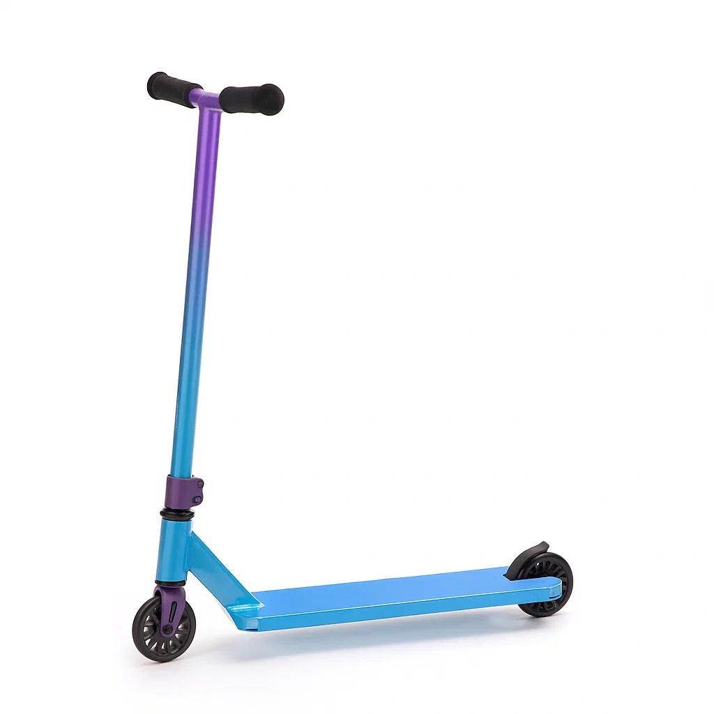 Trottinettes enfant 66x10x82 cm bleu/violet pour enfants 7 à 12 ans