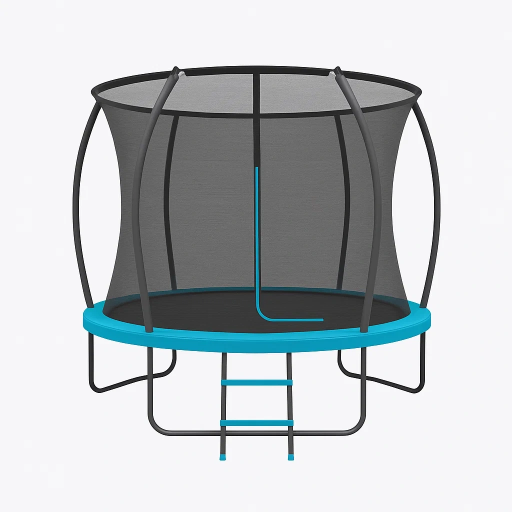 Trampolines rond avec filet de sécurité ⌀205x230 cm bleu/noir