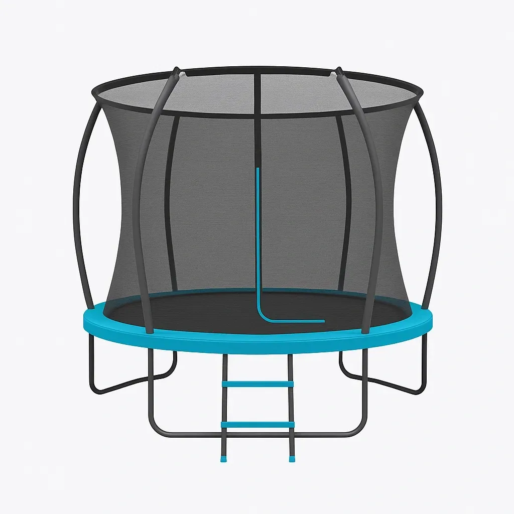 Trampolines rond avec filet de sécurité ⌀205x230 cm bleu/noir