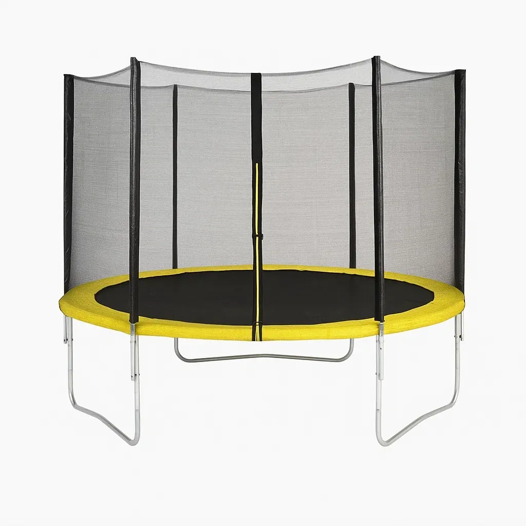 Trampolines 305x280 Noir/Jaune structure acier