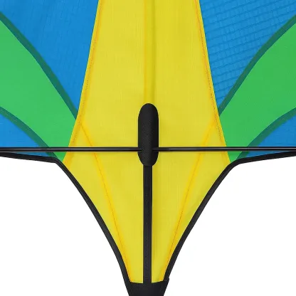 Cerfs-volants delta 115x230 cm bleu jaune vert nylon armature fibre de verre
