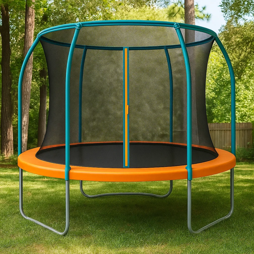 Trampoline Premium avec Filet de Sécurité - Rond - 244 cm