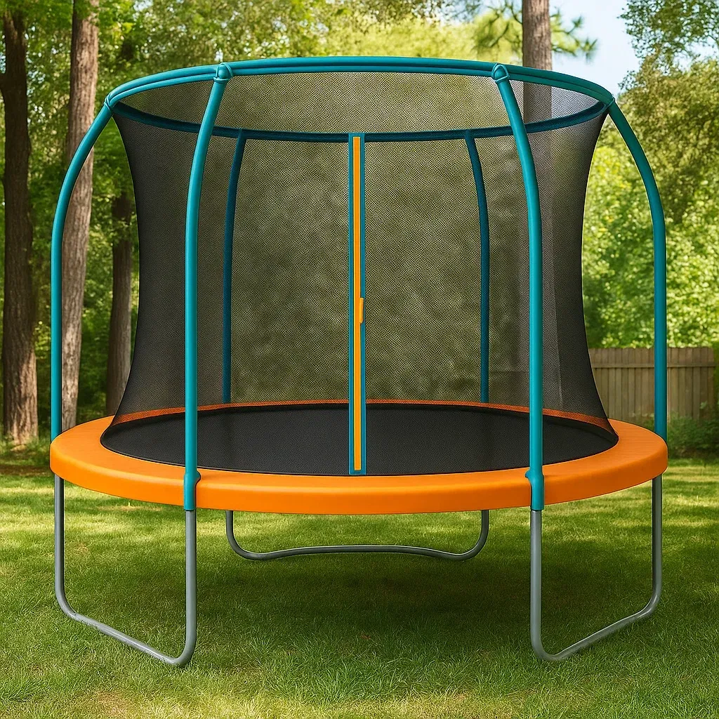 Trampoline Premium avec Filet de Sécurité - Rond - 244 cm