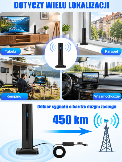 HD cyfrowa antena telewizyjna