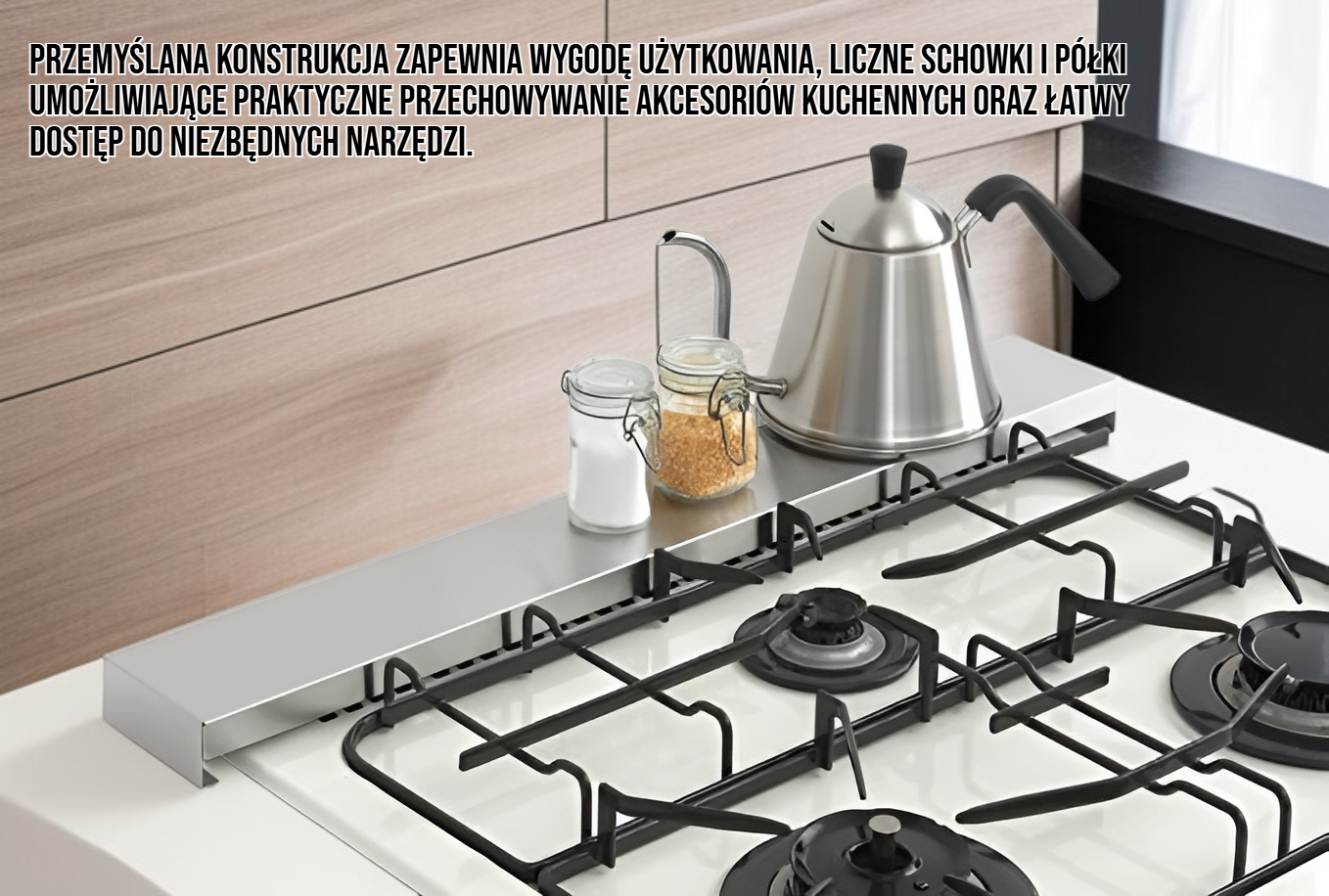 Nowoczesna kuchnia ze stali nierdzewnej w restauracji