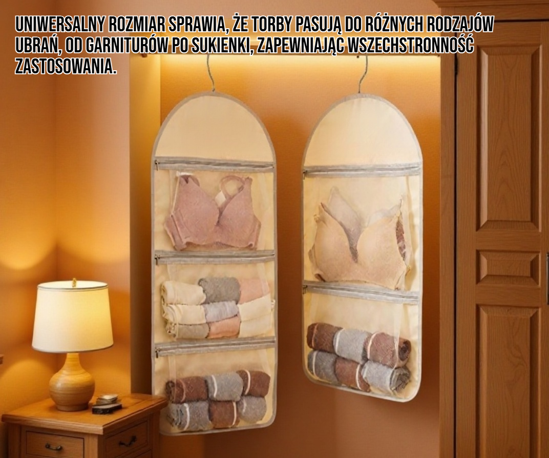 Pokrowiec na ubrania z wieszakiem