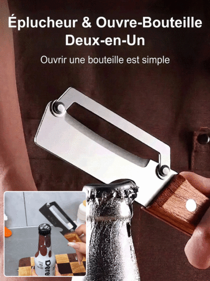 Profitez de -20% sur l'éplucheur en titane haut de gamme certifié par les chefs. Épluchez, tranchez et râpez en un clin d'œil. Qualité suisse premium avec manche en bois. Un ustensile compact pour une cuisine saine et rapide. 