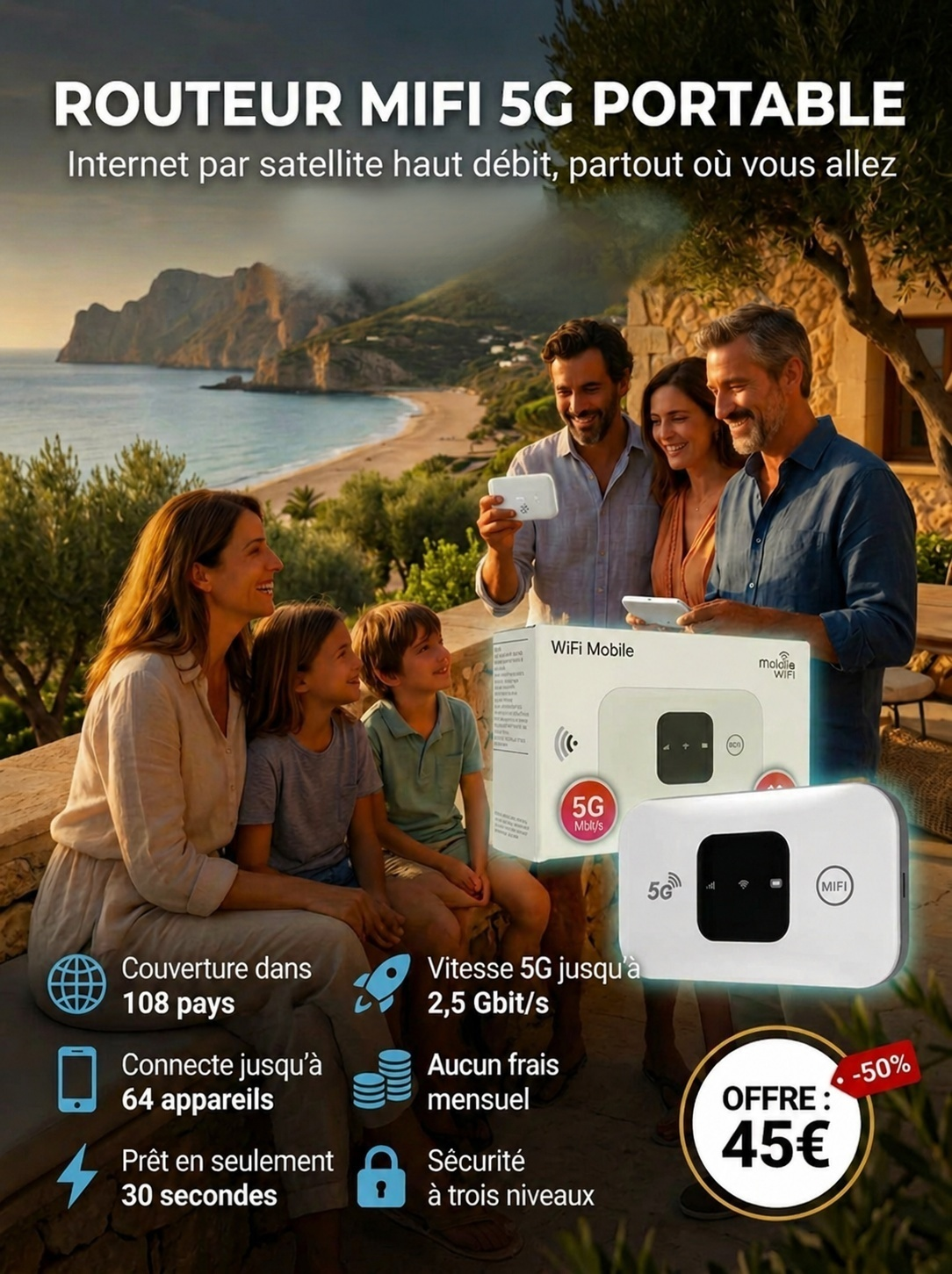[Technologie Starlink] 0€ d'abonnement, couverture 5G mondiale, débit de 500 Mbps !