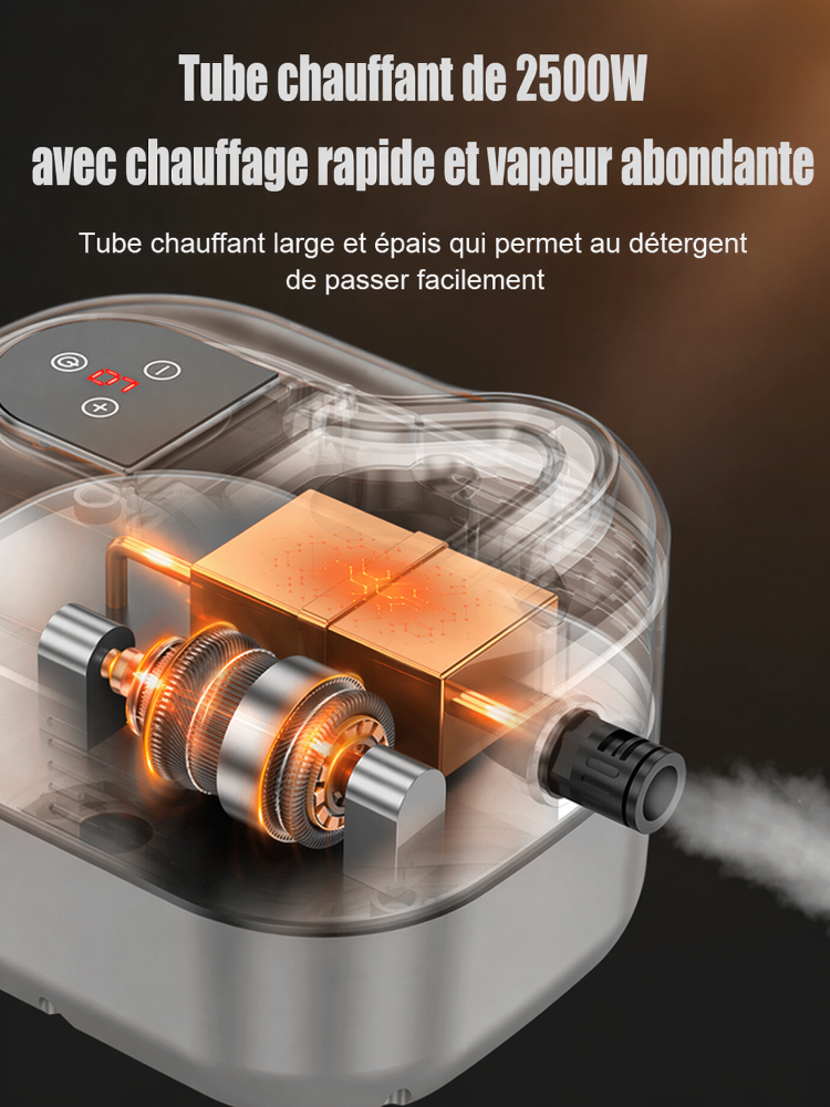 Nettoyeur Vapeur 2500W | Élimine Taches Et Graisses | Offre Spéciale -50%