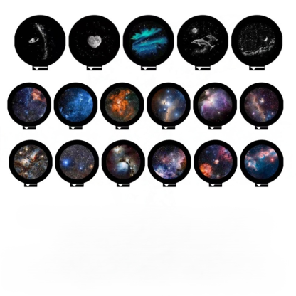 Nouveautés: -50%! LED ambiance lampe de projection à lamelles interchangeables! 15 ambiances étoilées au choix.