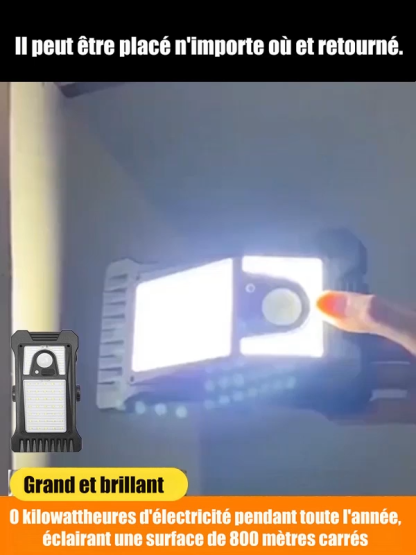 Lampe de clôture solaire avec capteur, Peut être placé n'importe où, illumine instantanément votre espace. 