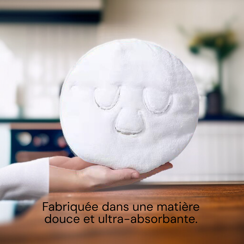 Serviette chauffante pour le visage