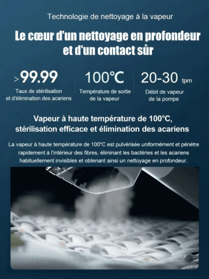 Nettoyeur Vapeur 2500W | Élimine Taches Et Graisses | Offre Spéciale -50%