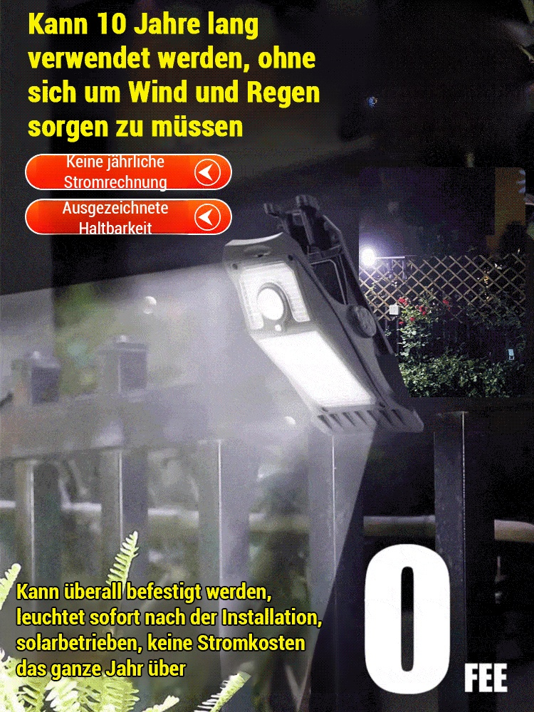 Lampe à pince solaire intelligente à capteur