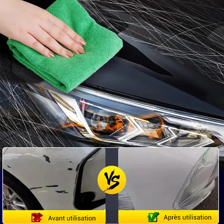 Cirage pour voiture pour brillance, restauration et réparation des rayures.