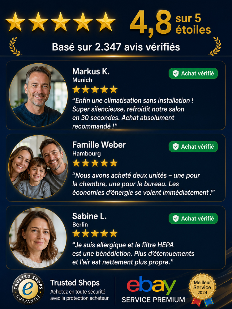Climatiseur domestique à refroidissement ultra-rapide! Fraîcheur Instantanée: Votre Climatisation Mobile Sans Travaux! 
