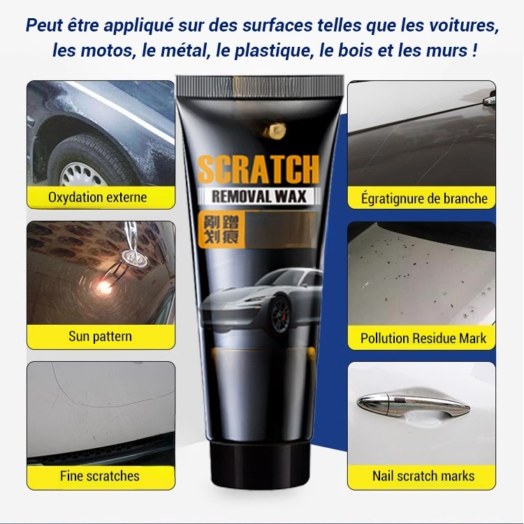 Cirage pour voiture pour brillance, restauration et réparation des rayures.