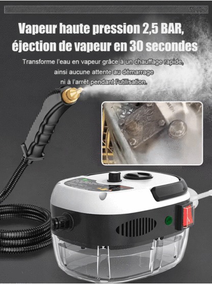 Nettoyeur Vapeur 2500W | Élimine Taches Et Graisses | Offre Spéciale -50%
