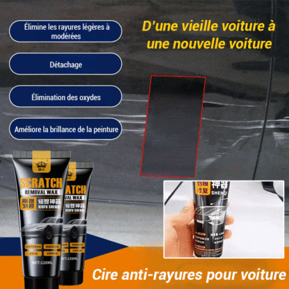 Cirage pour voiture pour brillance, restauration et réparation des rayures.