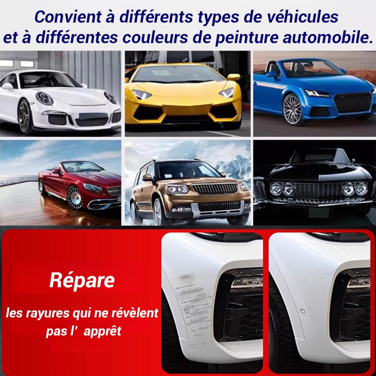 Cirage pour voiture pour brillance, restauration et réparation des rayures.