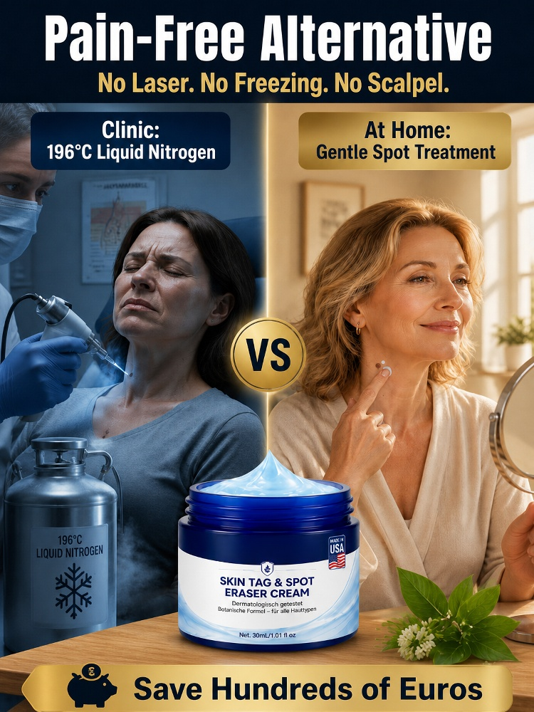 7-Day Fast Acting Botanical Skin Tag & Spot Eraser Cream – Dermatologist Recommended Pain-Free Home Alternative to Surgery & Liquid Nitrogen (Clearance Sale)