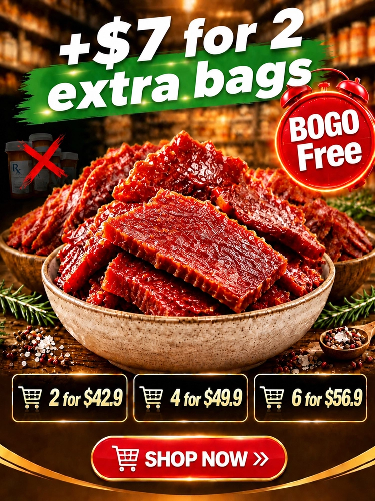 💥 EXPORT OVERSTOCK CLEARANCE: Premium Whole-Muscle Artisan Beef Jerky - 0% Sugar, Keto-Friendly & 12-Hour Slow Dehydrated (Factory Direct BOGO Sale)