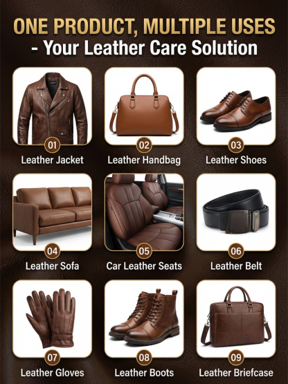 Buy 1 get 1 free 🔥Buy 2 get 2 free🔥[A helpful tool for repairing leather goods at home] Genuine leather care and cleaning wipe✨ One Wipe Renewal – Bring Old Leather Back to Life🛡️ Nourish + Repair + Protect – One Bottle Solves All Leather Issues