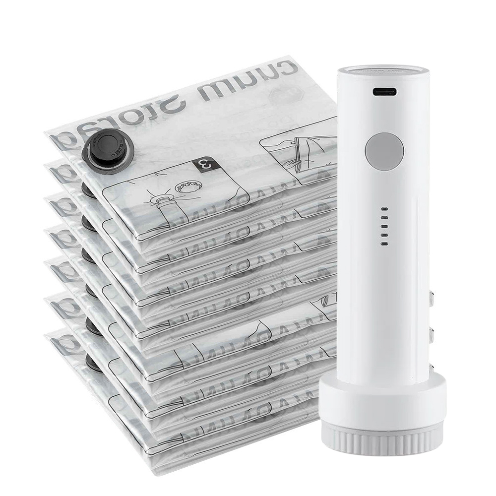 Reclaim 75% of Your Closet Space Instantly! Make the clutter vanish 📦No More Manual Pumping! Powerful electric suction for a tidy home in seconds ⚡Shield your clothes from moisture and dust 🛡️It’s like magic for your storage room 🌬️