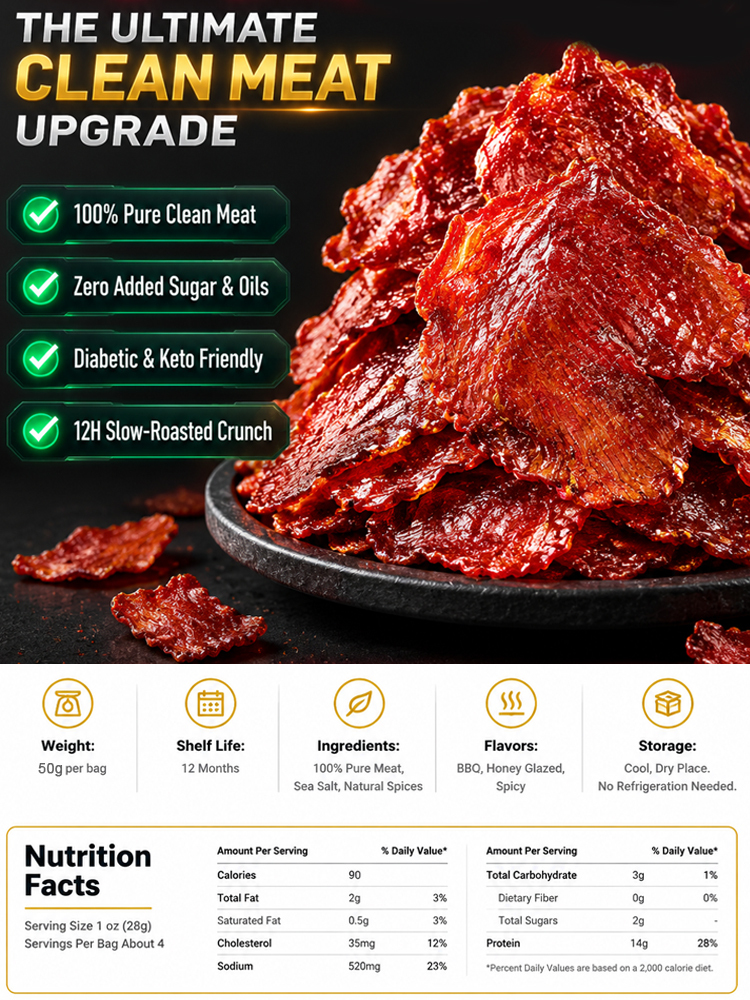 💥 EXPORT OVERSTOCK CLEARANCE: Premium Whole-Muscle Artisan Beef Jerky - 0% Sugar, Keto-Friendly & 12-Hour Slow Dehydrated (Factory Direct BOGO Sale)