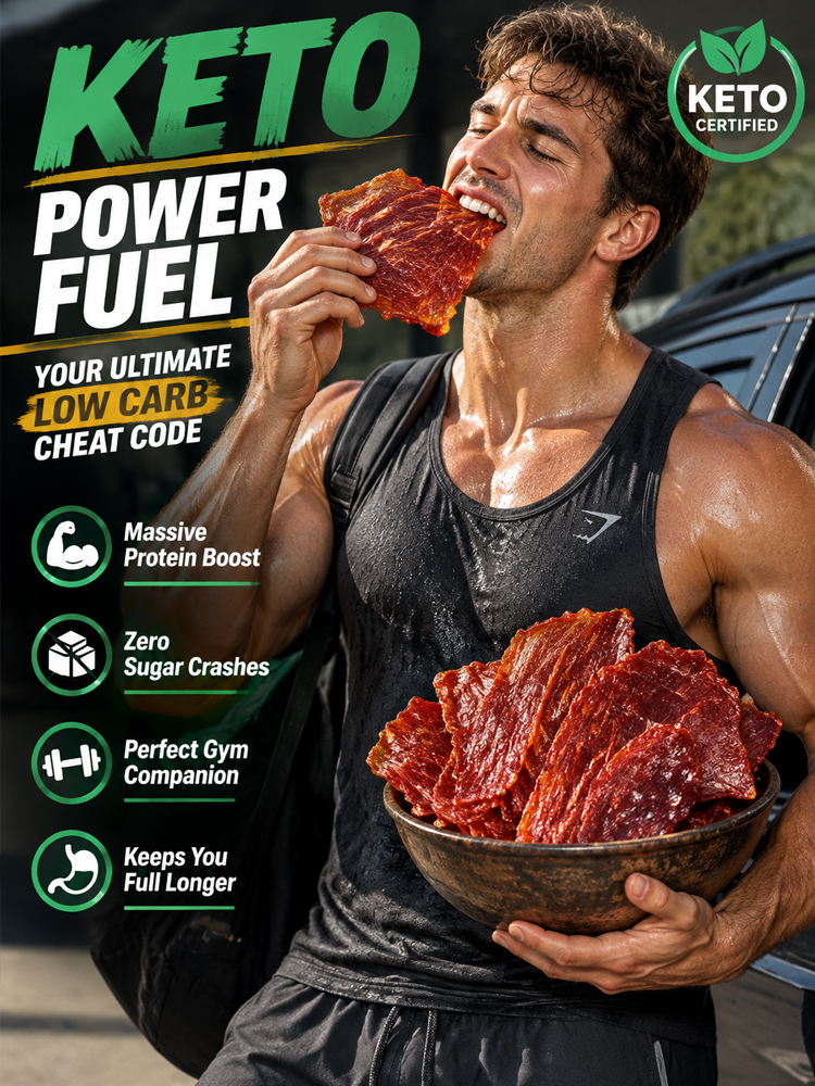 💥 EXPORT OVERSTOCK CLEARANCE: Premium Whole-Muscle Artisan Beef Jerky - 0% Sugar, Keto-Friendly & 12-Hour Slow Dehydrated (Factory Direct BOGO Sale)