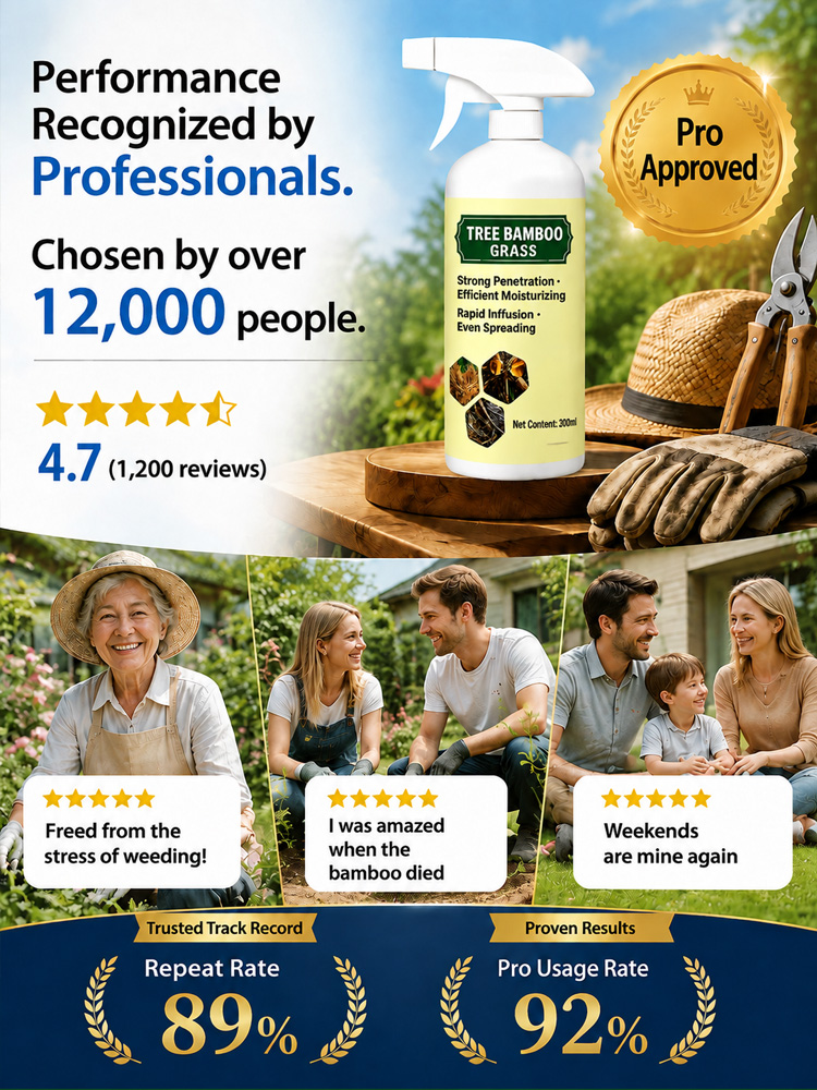 Nano-Diffusion Root-Killing Herbicide Spray – Pro Approved 5-Sec Deep Penetration, Rain-Proof Formula – Midnight Blowout Sale!
