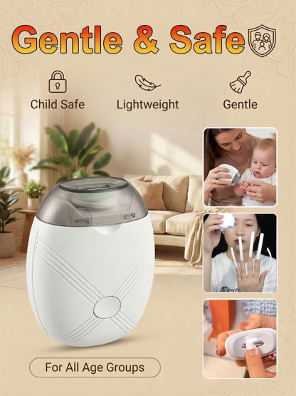 No More Accidental Cuts! Safe & Gentle Nail Care at Home 🛡️Salon-Perfect Nails in Seconds with Zero Effort 💅Ultra-Quiet Trimming with LED Light for Perfect Precision 🌙