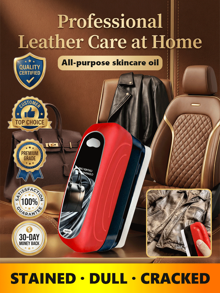 Buy 1 get 1 free 🔥Buy 2 get 2 free🔥[A helpful tool for repairing leather goods at home] Genuine leather care and cleaning wipe✨ One Wipe Renewal – Bring Old Leather Back to Life🛡️ Nourish + Repair + Protect – One Bottle Solves All Leather Issues